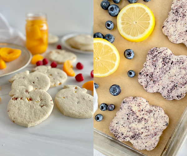 Farmer's Market Bundle - Prized Peach Melba Sugar Cookie -AND- Blueberry Lemon Delight Sugar Cookie Recipes