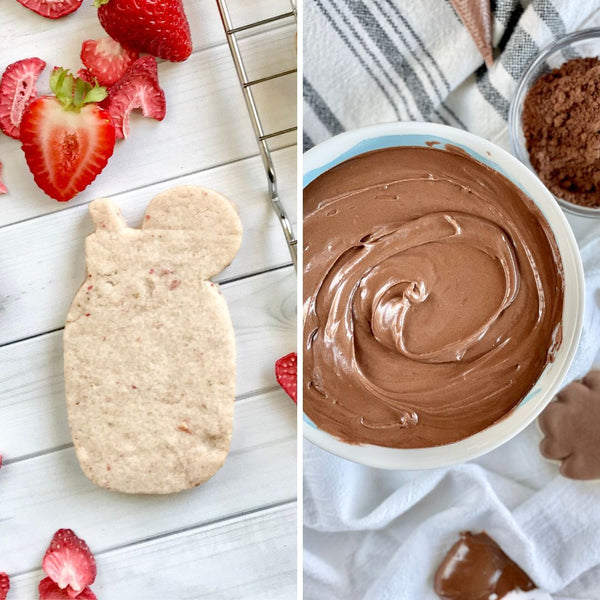 Valentine's Day Bundle - Chocolate Royal Icing & Sweet Strawberry Sugar Cookie