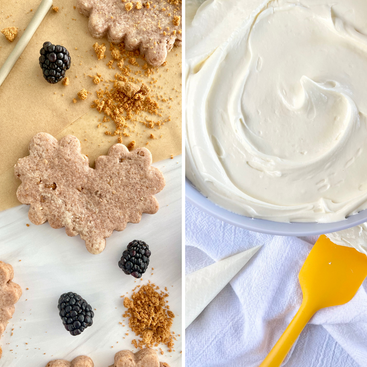 Berry Buttercream Duo - Oregon Blackberry Crumble Sugar Cookies & I Can't Believe It's Not Buttercream Royal Icing