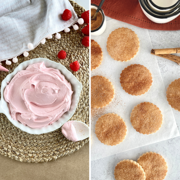 Razz-Doodle Duo - Sensational Snickerdoodle Sugar Cookies & Fresh Raspberry Royal Icing