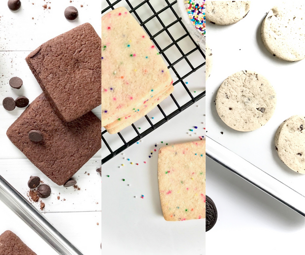 Cookies & Cream, Chocolate Brownie, & Confetti Cake Sugar Cookie Recipes